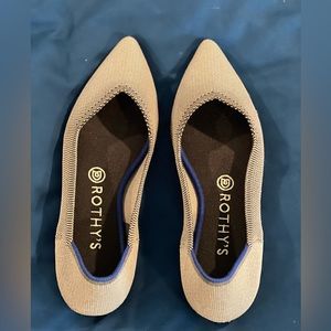 Grey The Point Rothy flat